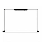 Matte Black Linear LED Pendant Light for Kitchen Island and Dining Table