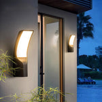 Aria Outdoor Wall Sconce – Modern Black Aluminum LED Light