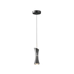 Modern Mini Pendant Light in Pearl Black with Adjustable Cord