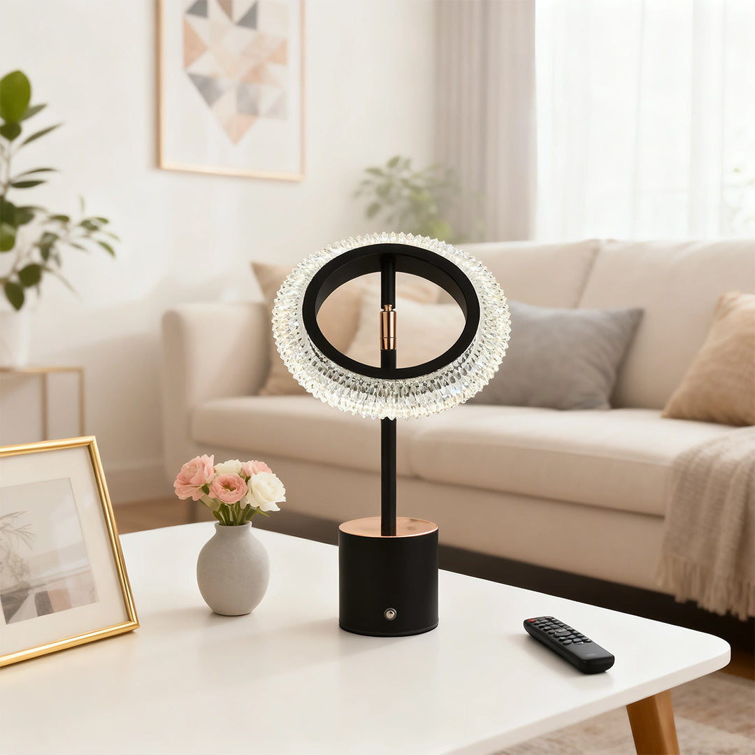 Ring Table Lamp – Modern Minimalist Touch Rechargeable LED Desk Light