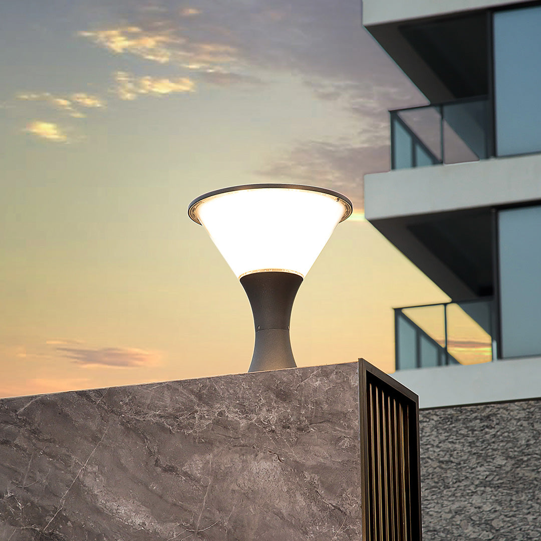 Modern LED Post Light for Garden Paths and Courtyards