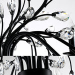 Lumière Cascade Crystal Candle Chandelier with LED Candelabra Bulbs