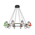 Branch LED Suspension Chandelier Modern Glass Ceiling Light for Living Room