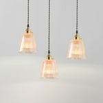 Nordic Minimalist Brass Pendant Light with Clear Glass Shade