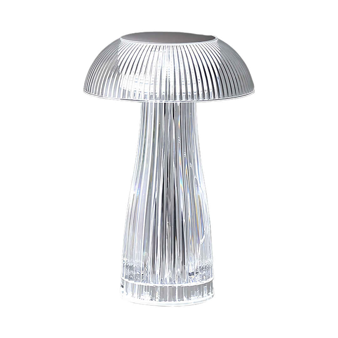 Lumina Clear Acrylic Portable Table Lamp with Touch Dimming