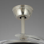 Lumière Crystal Ceiling Fan with Dimmable LED Light in Nickel