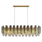 Lumière de Cristal Contemporary Crystal Chandelier with Adjustable Chain