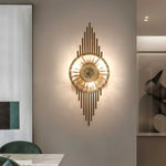Aurelia Crystal Wall Sconce in Brass Stainless Steel for Modern Interiors