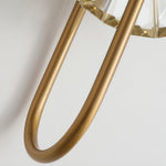 Crystal Wall Sconce with Gold Iron Frame – Modern Luxury Lighting