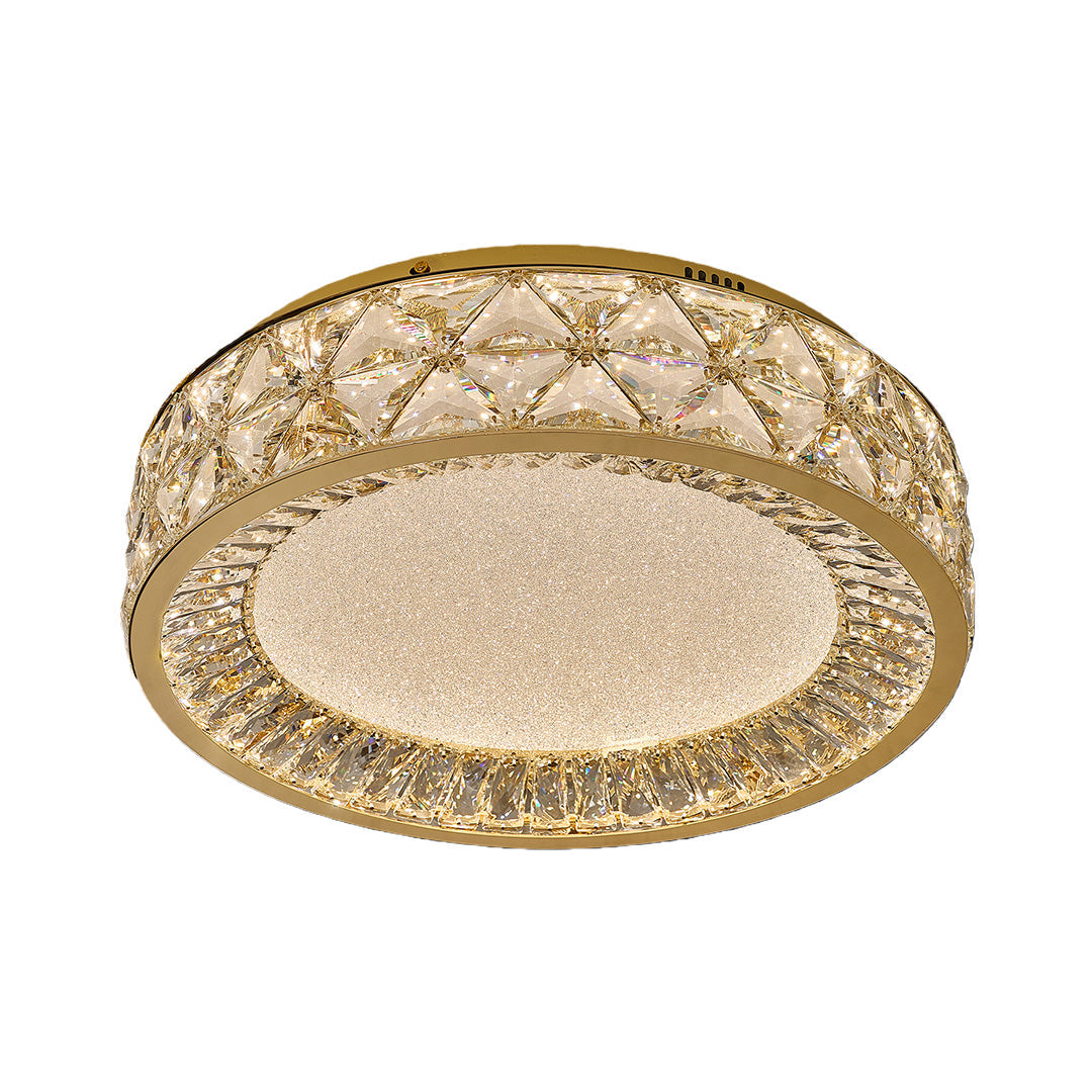 Aurelia Crystal Flush Mount Ceiling Light in Champagne Gold