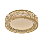 Aurelia Crystal Flush Mount Ceiling Light in Champagne Gold