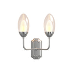 Luxury Dual Head Glass Wall Sconce in Solid Copper