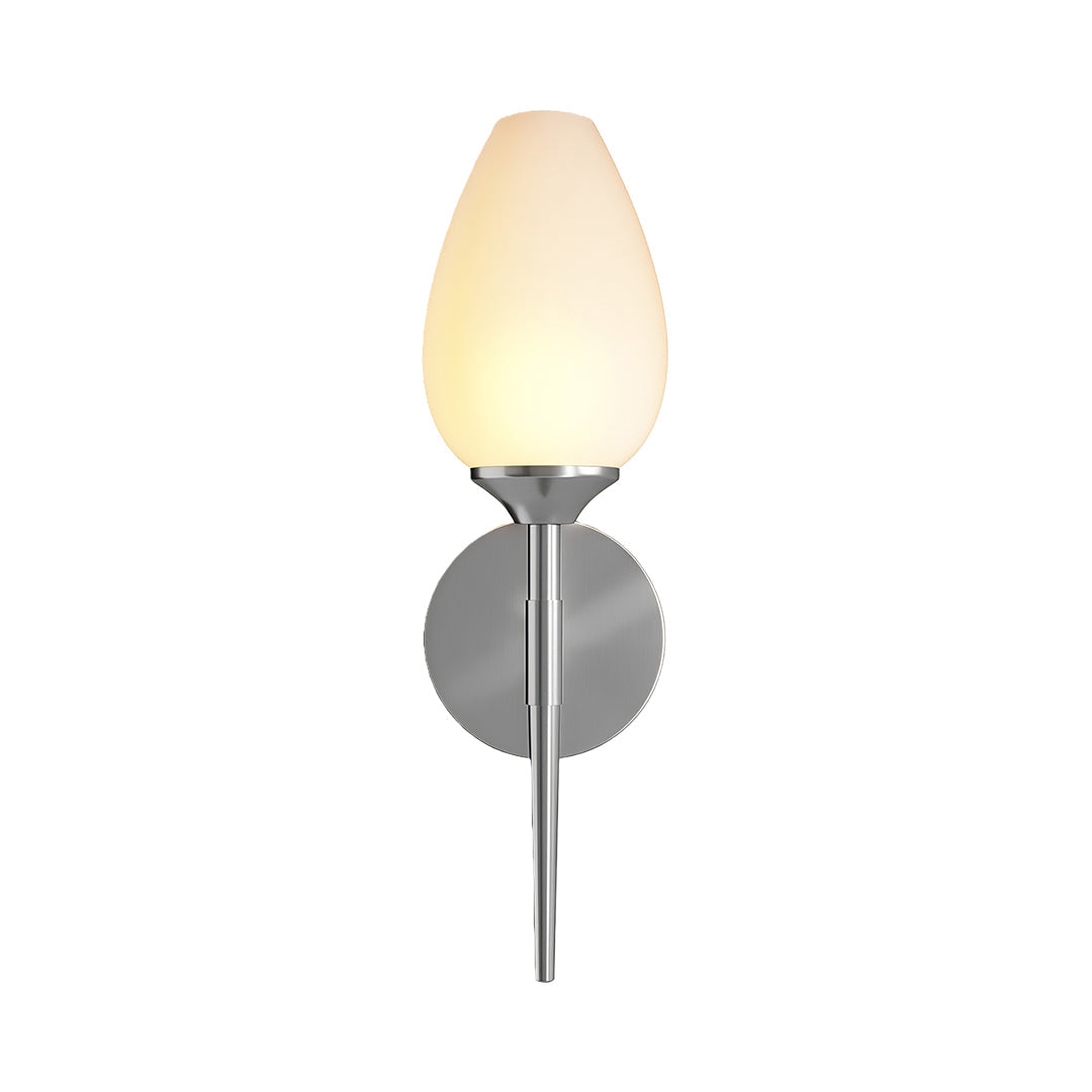 Aurelia Glass Wall Sconce in Copper, Nickel, or Black