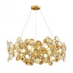 Aurelia Gold Modern Chandelier with Glass Shades