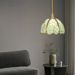 Vintage Crystal Pendant Light in Solid Copper, Small Scale