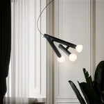 Cylindrical Black Pendant Light with Clear Glass Shade