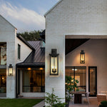 Noir Outdoor Wall Sconce — IP65 Waterproof Iron LED Lantern for Courtyard & Entryway