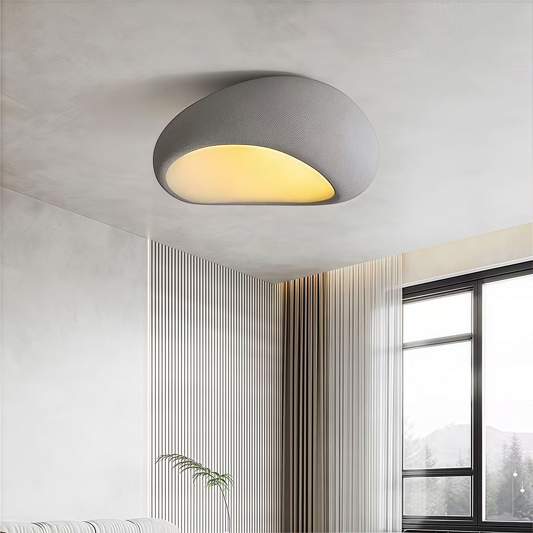 Art Deco Flush Mount Ceiling Light with Dimmable LED