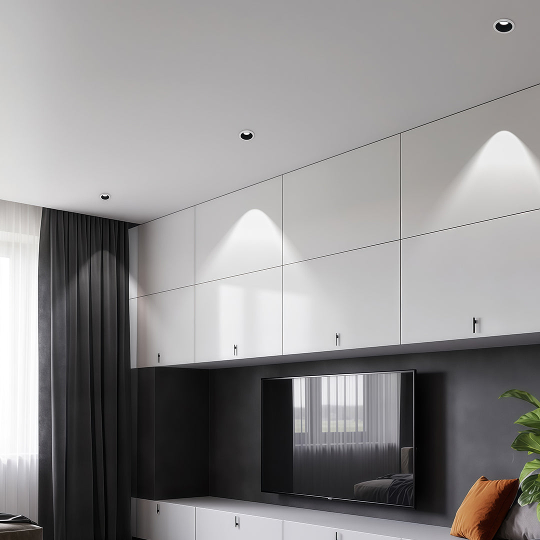 LED Recessed Spotlights with Anti-Glare Deep Cup, 3000K-6000K, Die-Cast Aluminum