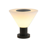 Outdoor Pillar Light with Stainless Steel Frame and PE Shade