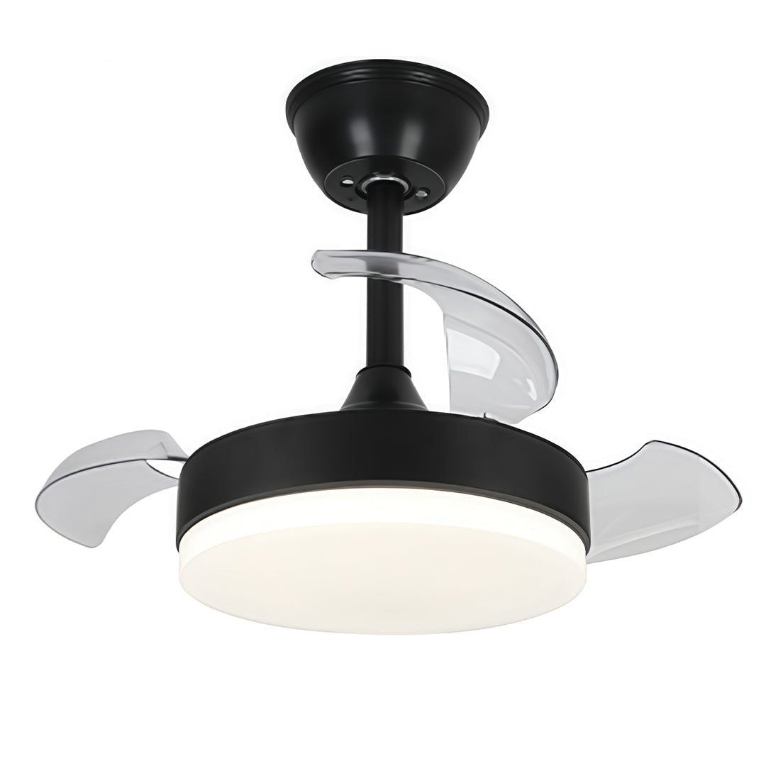 Aura Minimalist LED Ceiling Fan with Dimmable Light and Silent Motor
