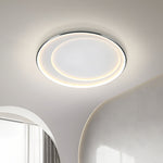 Lumina Round LED Flush Mount Ceiling Light in Matte White