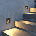 Recessed Oval LED Step Light in Die-Cast Aluminum, Waterproof Architectural Luminaire