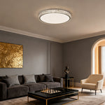 Crystal Flush Mount Ceiling Light Modern Minimalist Chrome LED