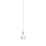 Aurelia Crystal Pendant Light – Minimalist Gold LED Chandelier for Dining and Living Spaces