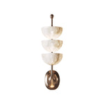 Aurelia Wall Sconce in Copper and Marble, Modern LED Lighting