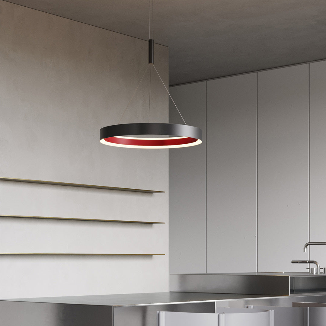 Lumina Ring Chandelier – Modern Minimalist LED Ceiling Light