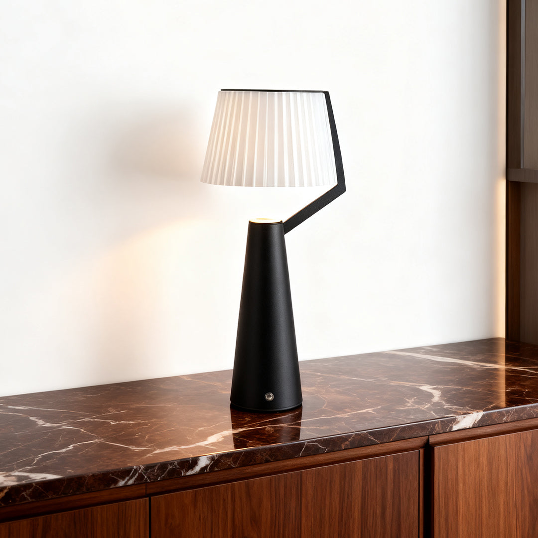 Nordic Minimalist Table Lamp with Dimmable LED Nightstand Light