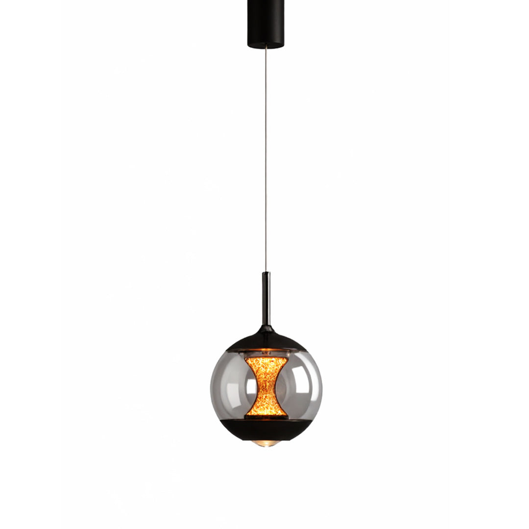 Orb Pendant Light – Italian Aluminum & Glass Ceiling Lamp, Dimmable LED