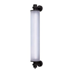 Cylindrical LED Outdoor Wall Sconce in Gray Aluminum