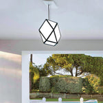 Pavilion Outdoor Pendant Light – Contemporary Black Stainless Steel LED Lantern
