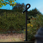 Modern Bollard Light Post – Black Stainless Steel Outdoor Landscape Lamp