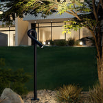 Modern Bollard Light Post – Black Stainless Steel Outdoor Landscape Lamp