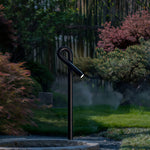 Modern Bollard Light Post – Black Stainless Steel Outdoor Landscape Lamp
