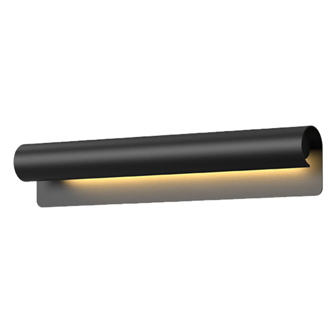 Copper Linear Outdoor Wall Sconce with Warm LED Light, IP65 Waterproof