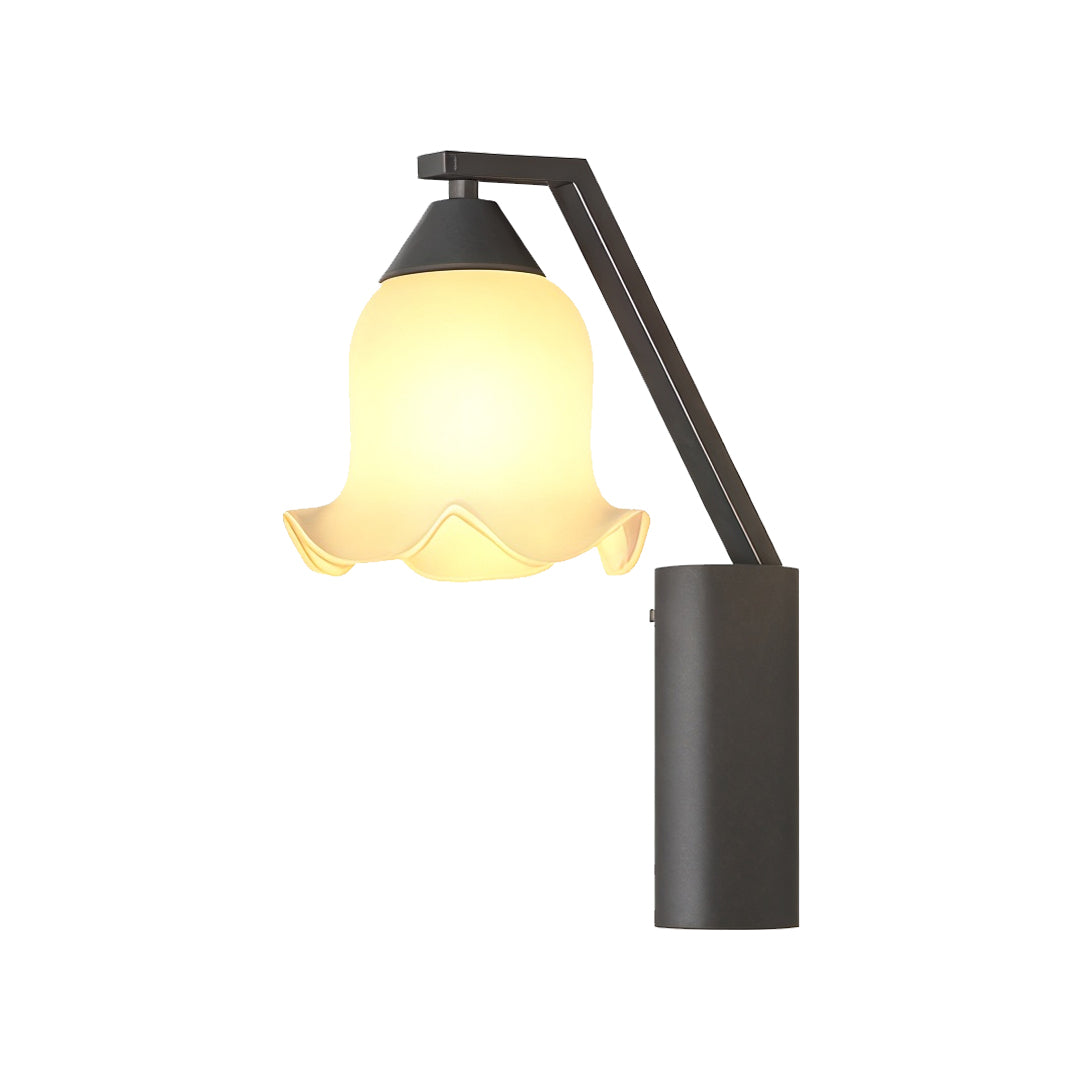 Modern Flower Wall Sconce for Outdoor Garden and Patio Lighting