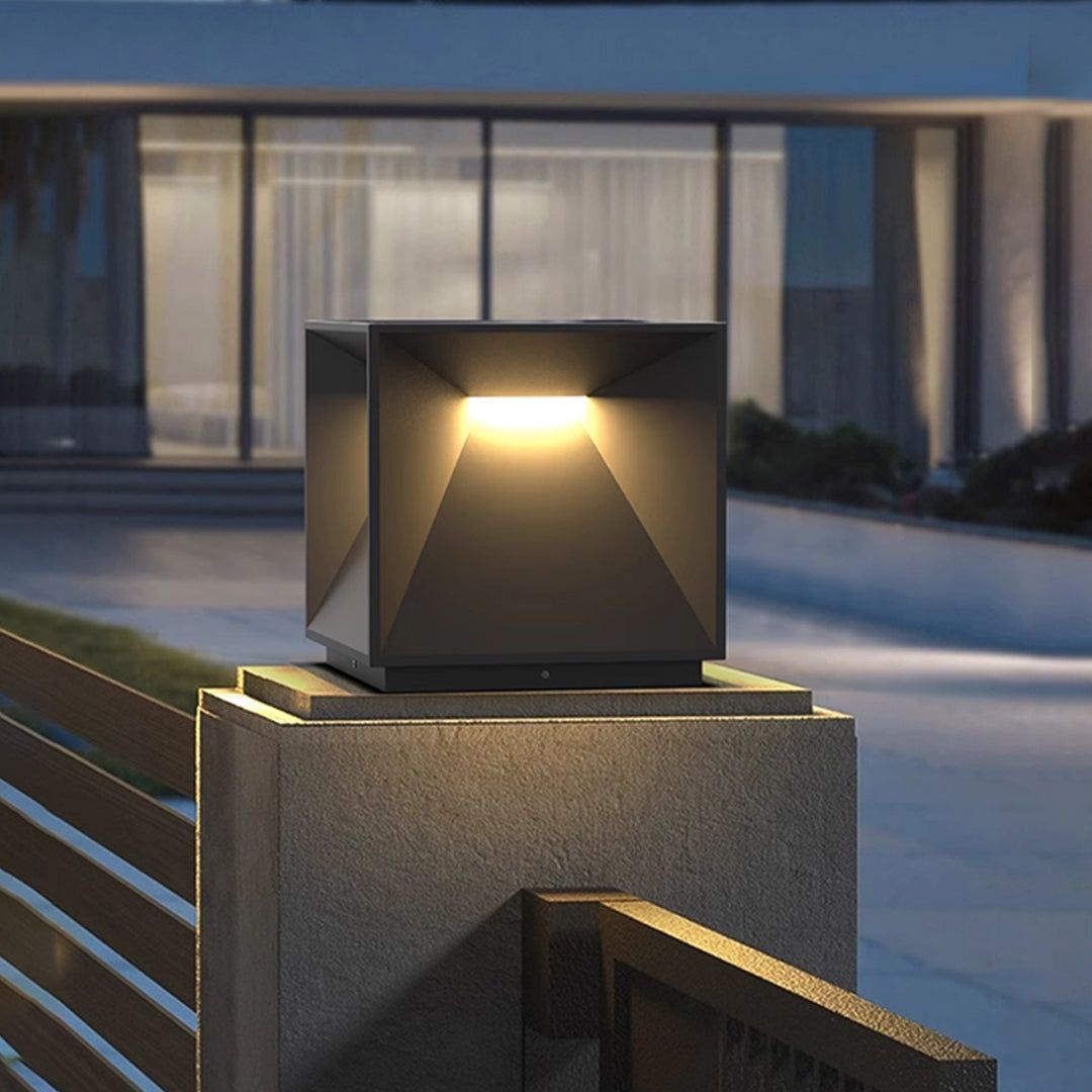 Modern Outdoor Pillar Lights – Stainless Steel Garden Post Lighting