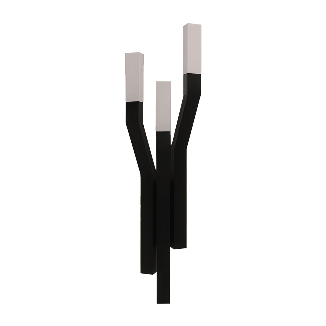 Aurelia Multi-Branch Outdoor Wall Sconce in Black Stainless Steel