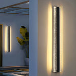 Luma Crystal Linear Wall Sconce — Waterproof LED Outdoor Lighting