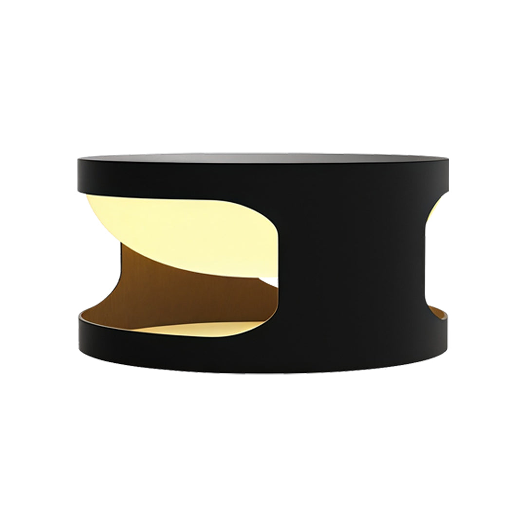 Round Outdoor Pillar Cap Light in Stainless Steel for Courtyard and Fence Posts