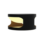 Round Outdoor Pillar Cap Light in Stainless Steel for Courtyard and Fence Posts