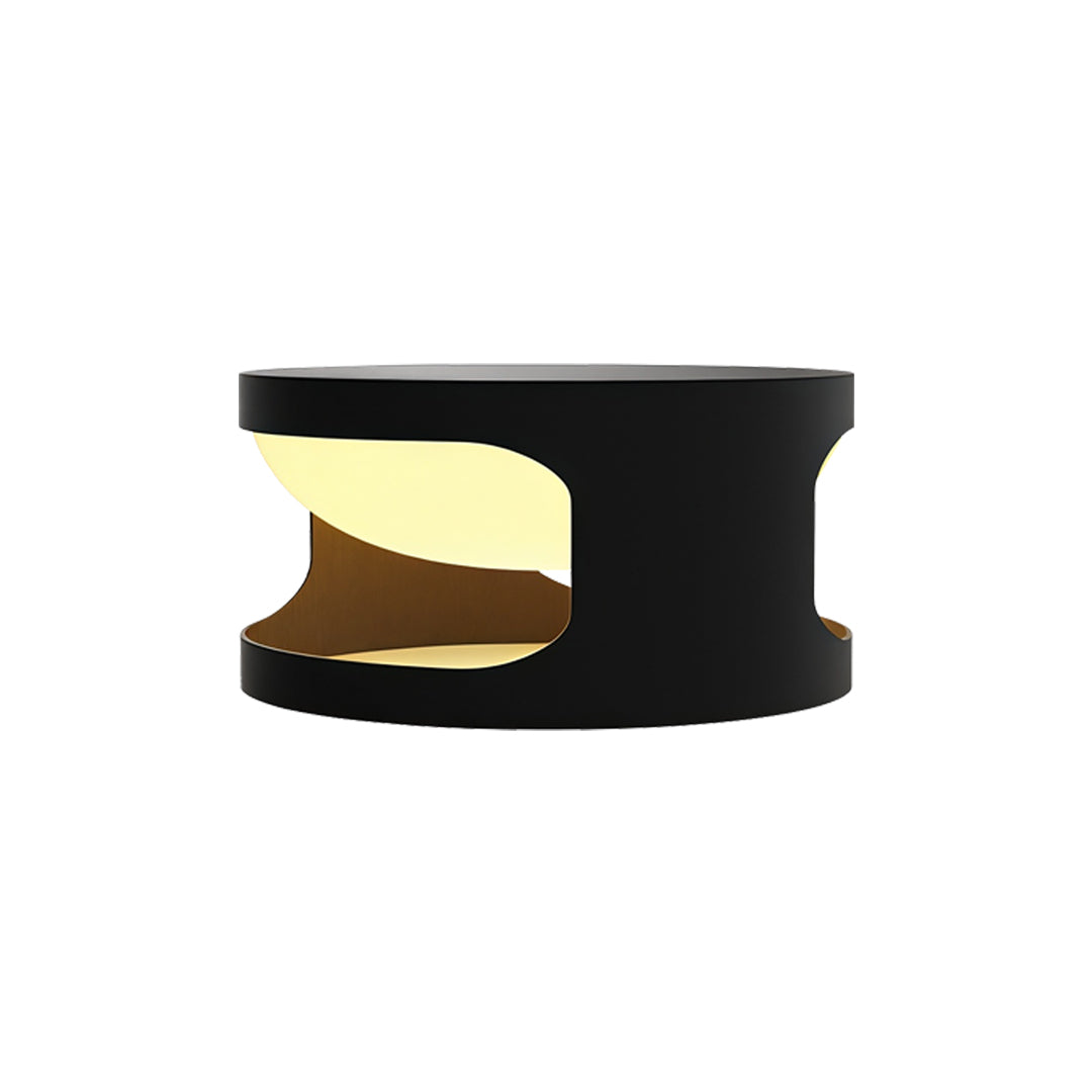 Round Outdoor Pillar Cap Light in Stainless Steel for Courtyard and Fence Posts