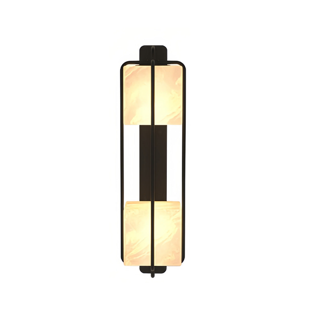 Luma Marble Outdoor Wall Sconce – Contemporary LED Lighting