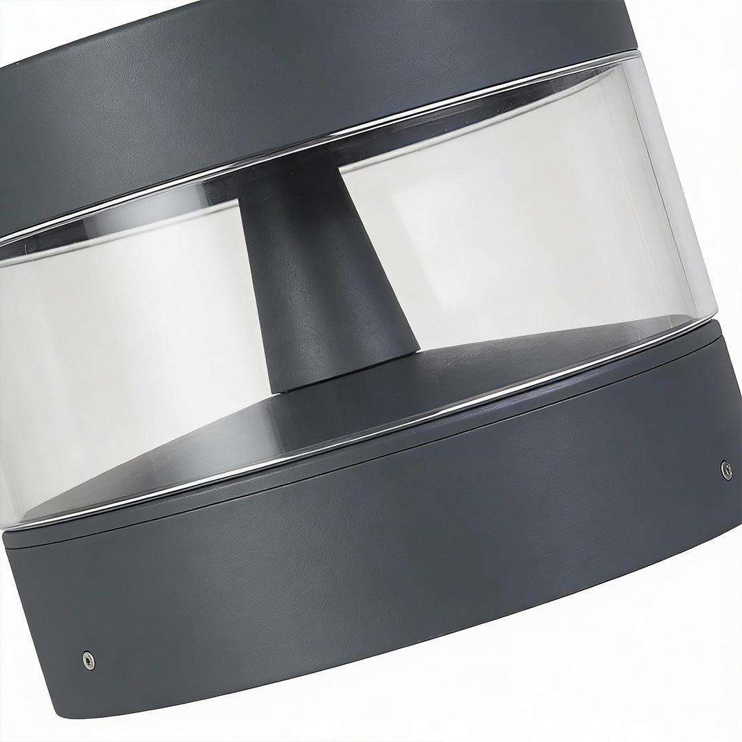 Minimalist LED Path Light – Sand Gray Aluminum Bollard for Modern Landscapes