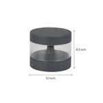 Minimalist LED Path Light – Sand Gray Aluminum Bollard for Modern Landscapes