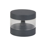 Minimalist LED Path Light – Sand Gray Aluminum Bollard for Modern Landscapes